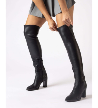 Wonders Bottes En Cuir Isabella Noir