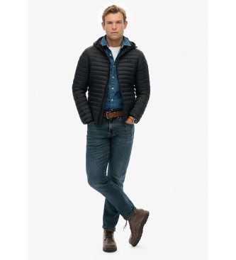 Superdry Casaco com capuz Fuji Lite preto