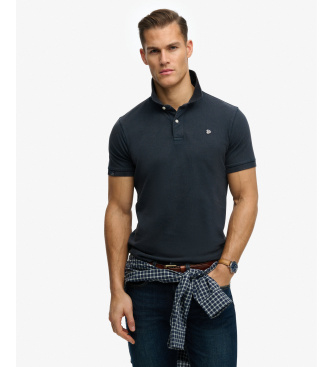 Superdry Polo Vintage Destroy azul-marinho