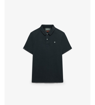 Superdry Polo Vintage Destroy azul-marinho