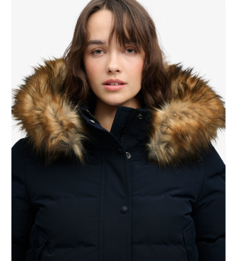 Superdry Chaqueta acolchada Everest Hooded azul marino