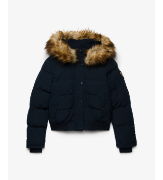Superdry Chaqueta acolchada Everest Hooded azul marino
