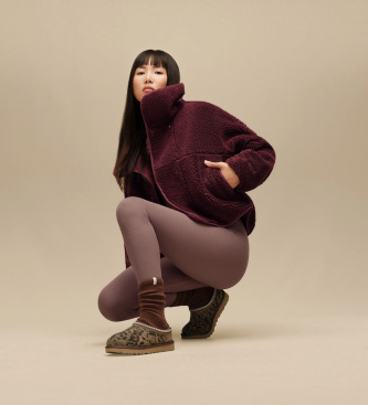 UGG Tasman Spotted Hausschuhe aus Leder braun