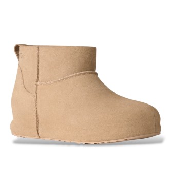 UGG Lederstiefeletten Classic Mini Enwrap beige