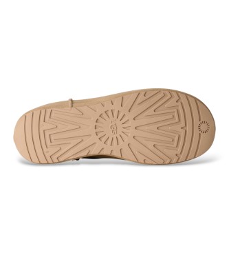 UGG Lederstiefeletten Classic Mini Enwrap beige
