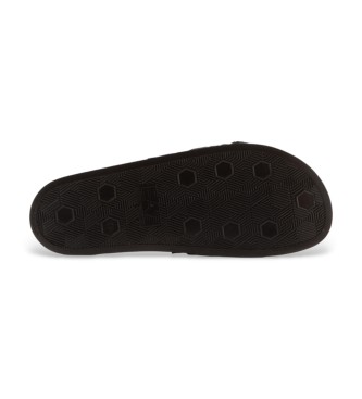 EA7 Chanclas All Over Logo negro