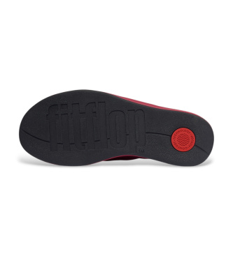 Fitflop Sandálias de plataforma com salto em cunha e tira entre os dedos, vermelhas