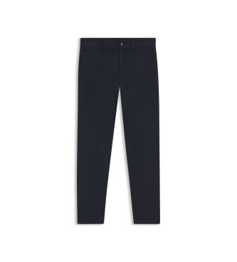 BOSS Marineblauwe chino met taps toelopende pijpen