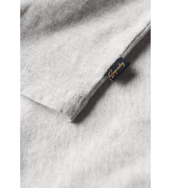 Superdry Camiseta de béisbol con logotipo Essential gris