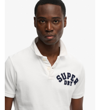 Superdry Polo Vintage Athletic bianca