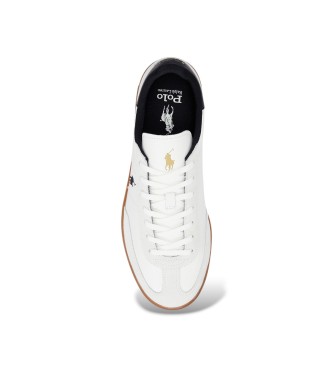 Polo Ralph Lauren Bedford trainers in white suede and leather