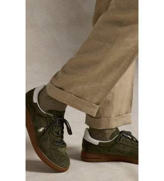 Polo Ralph Lauren Zamszowe buty Bedford w kolorze zielonym