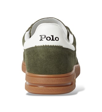 Polo Ralph Lauren Zamszowe buty Bedford w kolorze zielonym
