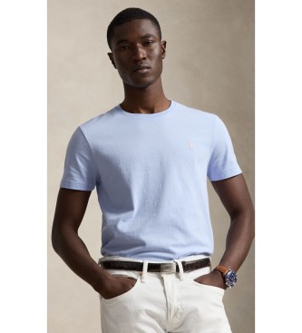 Polo Ralph Lauren Custom Slim Fit Strickshirt hellblau