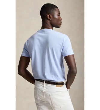 Polo Ralph Lauren Custom Slim Fit Strickshirt hellblau