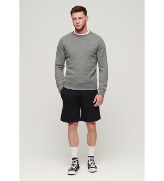Superdry Essentiella shorts i trikå med logotyp