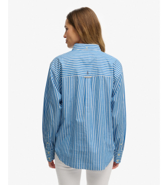 Superdry Blue Relaxed Poplin Shirt
