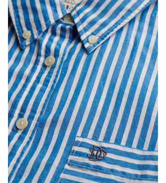 Superdry Blue Relaxed Poplin Shirt