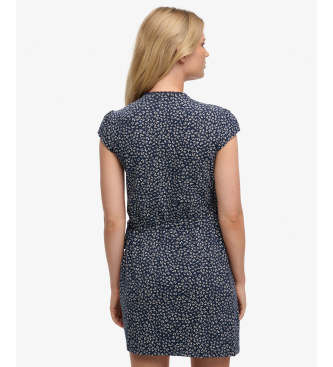 Superdry Marineblauwe Athletic Essential Wrap jurk