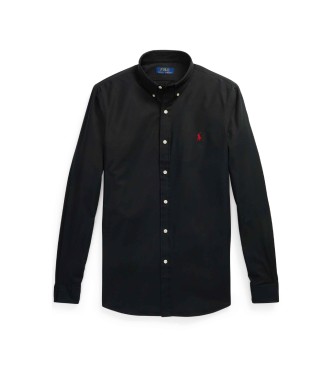 Polo Ralph Lauren Camisa elástica de popelina Slim Fit negro