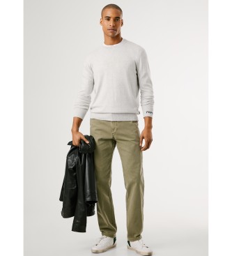 Pepe Jeans Chinobyxa Regular Canvas grön