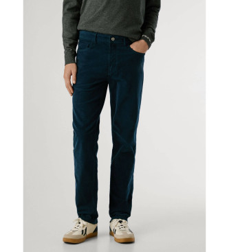 Pepe Jeans Slim byxa 5 fickor Manchester marinblå