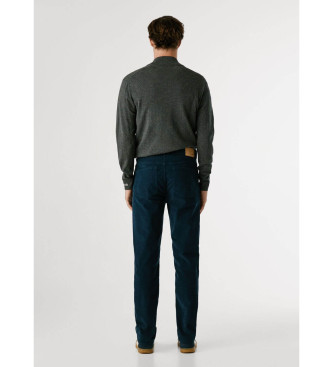 Pepe Jeans Slim byxa 5 fickor Manchester marinblå