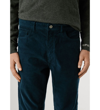 Pepe Jeans Slim byxa 5 fickor Manchester marinblå
