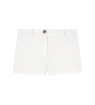 A|X Armani Exchange Hvide shorts med knapper
