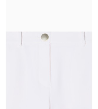 A|X Armani Exchange Hvide shorts med knapper