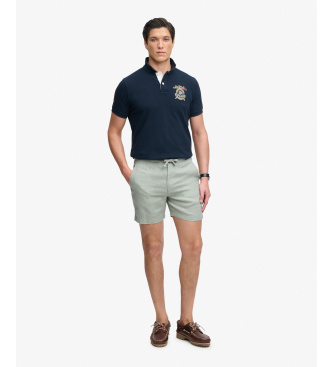 Superdry Shorts Merchant Lino grön