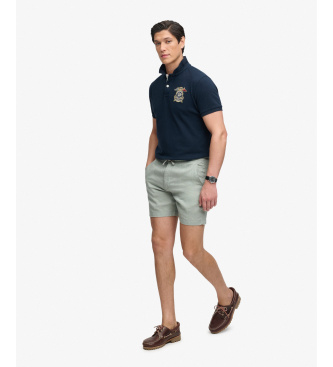 Superdry Shorts Merchant Lino grön