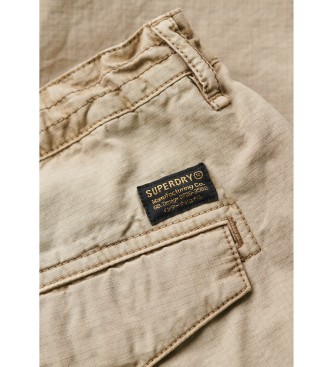 Superdry Pantalon cargo taille basse Para beige