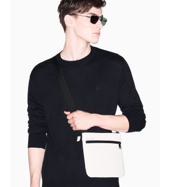 A|X Armani Exchange Off-white textured handbag