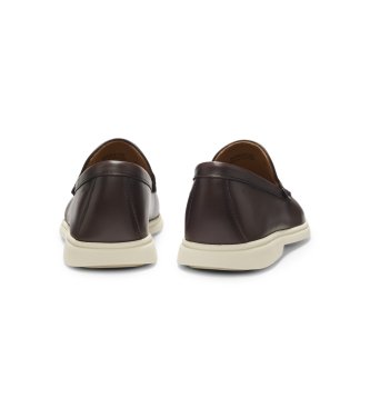 BOSS Sienne Loaf Lederslipper dunkelbraun