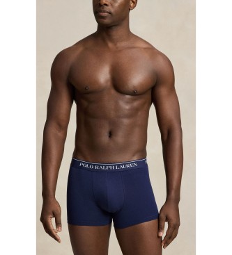 Polo Ralph Lauren Lot de 3 boxers en coton extensible marine, blanc, rose