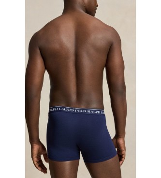 Polo Ralph Lauren Lot de 3 boxers en coton extensible marine, blanc, rose