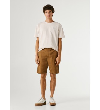 Pepe Jeans Chino régulier court marron