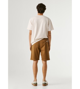 Pepe Jeans Chino régulier court marron
