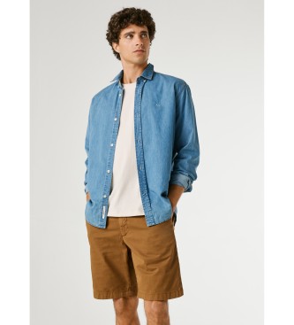Pepe Jeans Chino régulier court marron