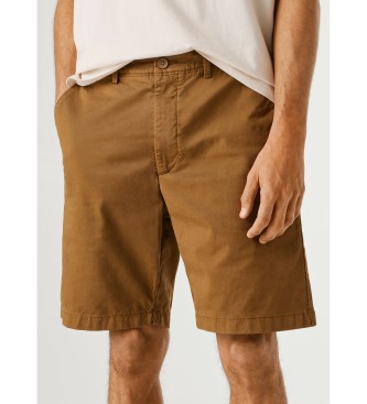 Pepe Jeans Chino régulier court marron