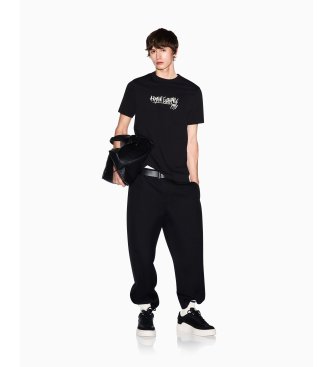 A|X Armani Exchange Camiseta Ajustada negro