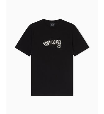 A|X Armani Exchange Camiseta Ajustada negro