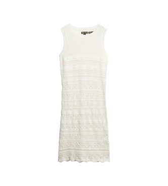 Superdry White crochet mini dress