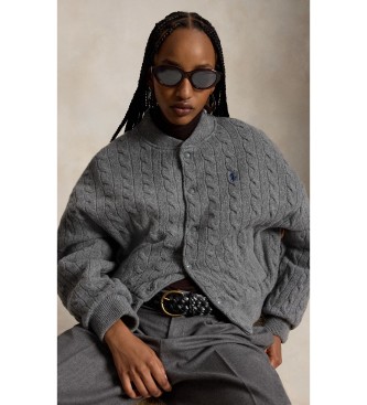 Polo Ralph Lauren Veste en laine et cachemire gris