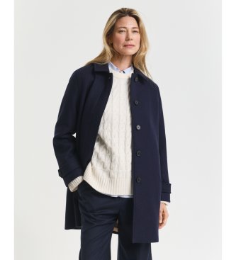Gant Manteau en mélange de laine marine
