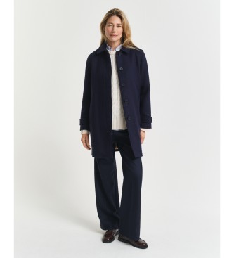Gant Manteau en mélange de laine marine