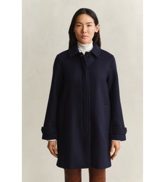 Gant Manteau en mélange de laine marine