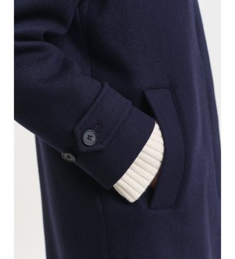 Gant Manteau en mélange de laine marine