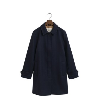 Gant Manteau en mélange de laine marine